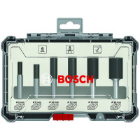 Bosch Professional Nutfräser-Set, 6-mm-Schaft, 6-teilig - 2607017465