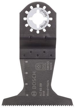 Bosch Professional Starlock BIM Tauchsägeblatt AII 65 APB Wood and Metal, 40 x 65 mm, 1er-Pack - 2608661781