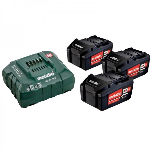 Metabo Basis-set 3 x 5.2 Ah - 685048000