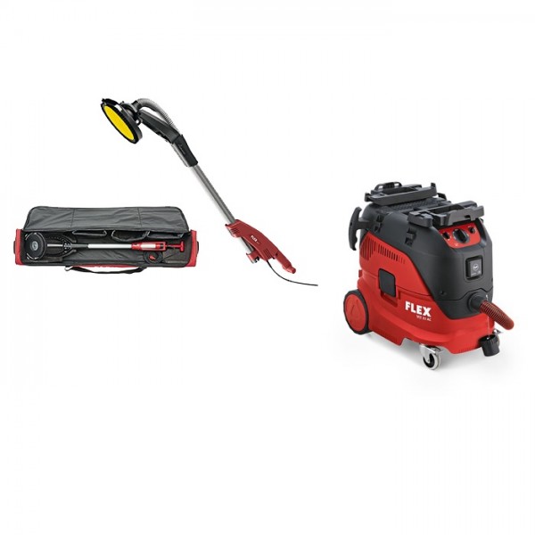 Flex Levigatrice per pareti e soffitti Giraffe GE5R + TB-L + Aspiratore di sicurezza VCE33MAC + accessori - 471135
