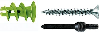 Fischer Gipsplaatplug GK GREEN S met schroef, 45 stuks - 524869