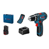Bosch Professional Akku Bohrschrauber GSR 12V-15, 2x2Ah, Koffer - 060186810G