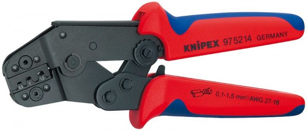 Knipex Krimptang compacte bouwvorm gebruineerd met meer-componentengrepen 195 mm - 97 52 14
