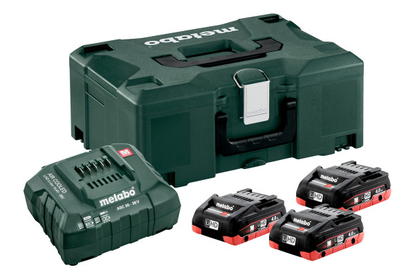 Metabo Basis Set 3 x LiHD 4.0 Ah + Metaloc - 685133000