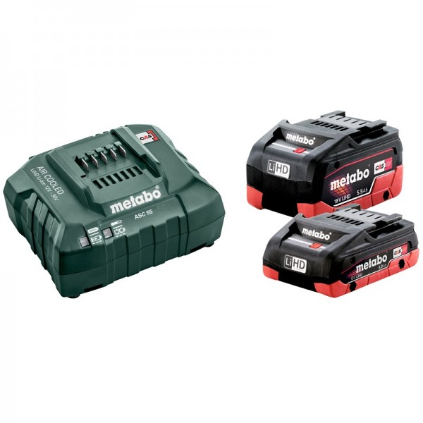 Metabo Basis Set LiHD 1x4,0Ah + 1x5,5Ah + Ladegerät im Karton - 685160000