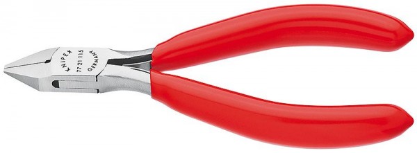 Knipex Elektronica-zijsnijtang spiegelgepolijst met kunststof bekleed 130 mm - 77 21 130