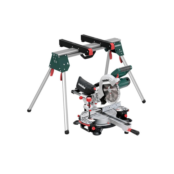 Metabo Kappsäge KGS 216 M Set, mit Maschinenständer KSU 100, Karton - 690992000