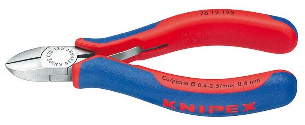 Knipex Zijsnijtangen voor elektromechanica, 125 mm - 7612125