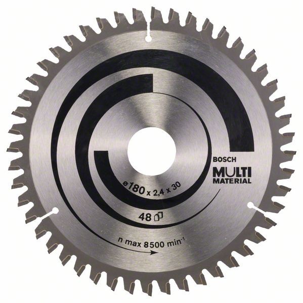 Bosch Professional Kreissägeblatt Multi Material, 180 x 30/20 x 2,4 mm, 48