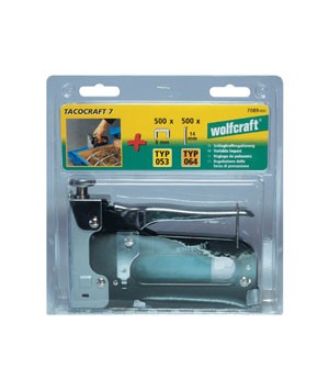 Wolfcraft tacocraft 7 - set di graffatrici