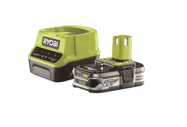 Ryobi 18V Akku und Schnellladegerät - RC18120-125