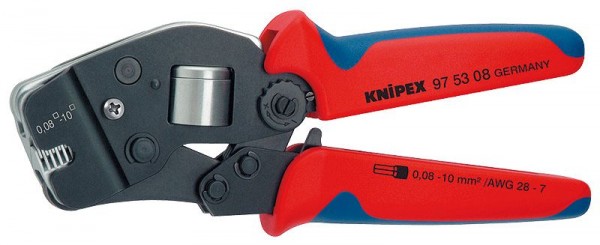 Knipex Zelfinstellende krimptang voor adereindhulzen met voorinvoering 190 mm - 97 53 08