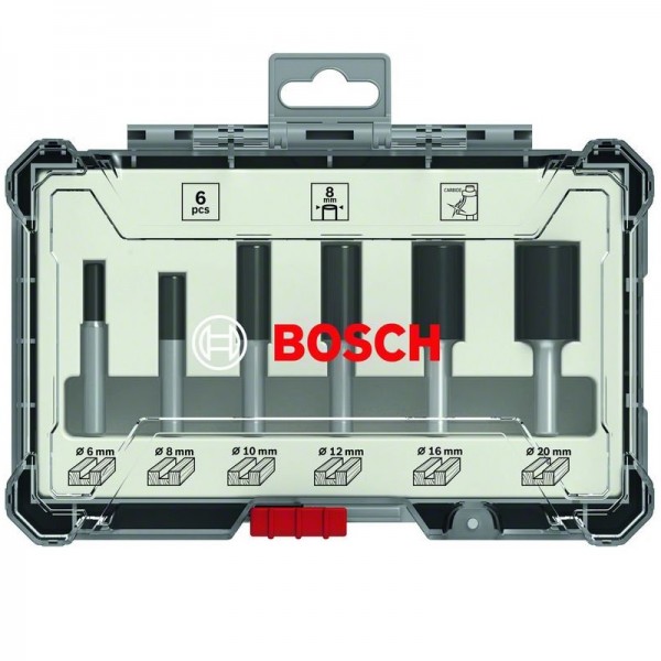 Bosch Set frese da 6 pz. dritte codolo da 1/4" - 2607017467