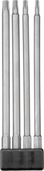 KWB Set d´embouts INDUSTRIAL STEEL, 1/4", extra longs, 4 pièces - 120930