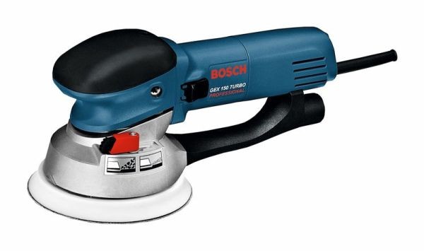 Bosch Ponceuse excentrique GEX 150 Turbo + Plateau de ponçage - 0601250770