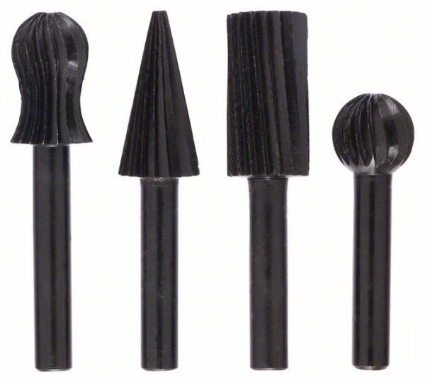 Bosch Freihandfräser-Set für Bohrmaschinen, 4-teilig, 6 mm, 13 mm
