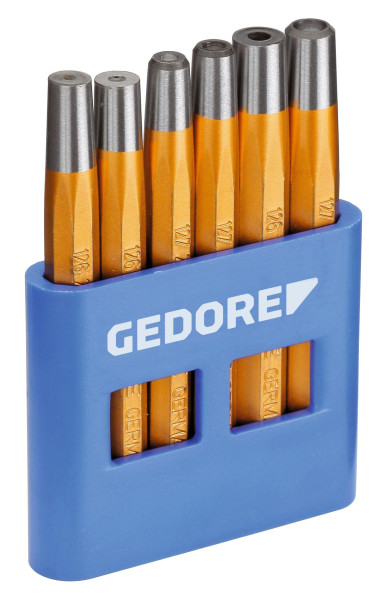 Gedore Assortimento di cacciarivetti e ribaditori 6 pezzi - 125 B