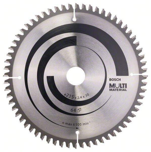 Bosch Professional Kreissägeblatt Multi Material, 235 x 30/25 x 2,4 mm, 64