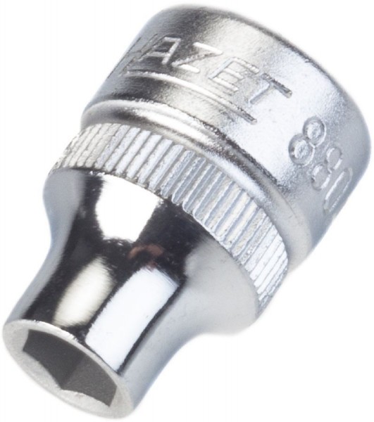 Hazet Dubbele-6-kantdopsleutelbit - Vierkant hol 10 mm (3/8 inch) - Buiten twaalfkant tractieprofiel - Sleutelwijdte: 1/4 - Totale lengte: 24 mm - 880A-1/4