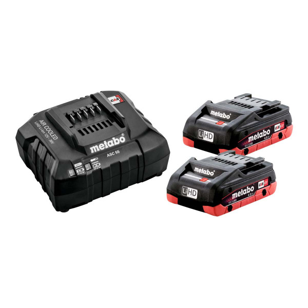 Metabo 18V Basic-Set 2 x LiHD 4,0 Ah SE - 685191000