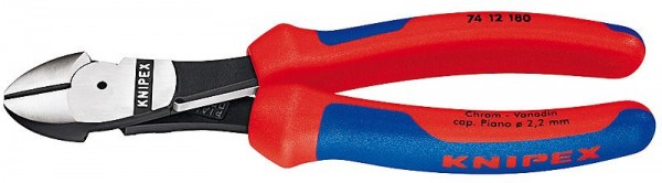 Knipex Kracht-zijsnijtang met meer-componentengrepen 180 mm - 74 12 180