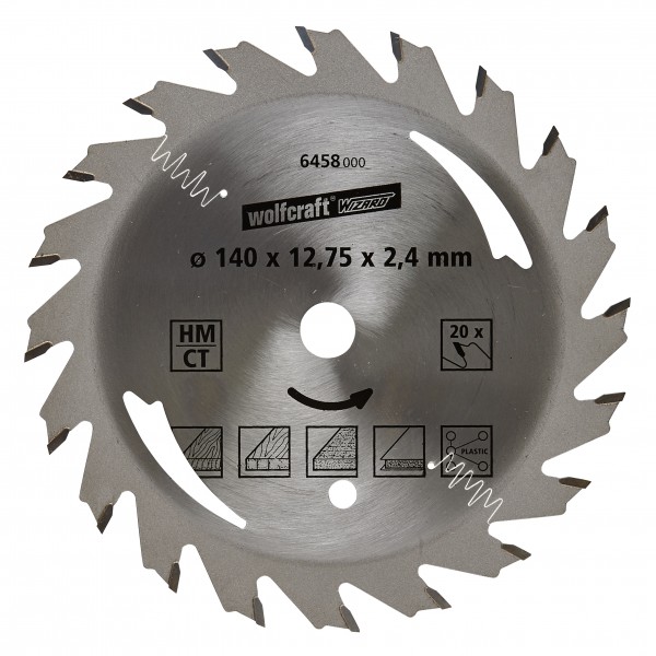 Wolfcraft lama per sega circolare HM, 20 denti
