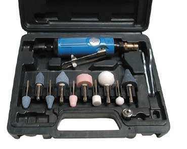 Güde Meuleuse à main pneumatique Set, 15 pièces - 40032