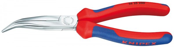 Knipex Pinza per meccanica - con becchi mezzotondi con tronchese (pinza a becchi di cicogna) 200 mm - 26 25 200 SB