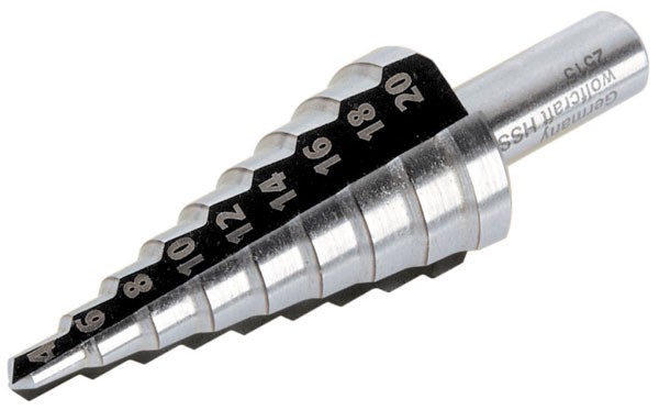 Wolfcraft punta speciale in HSS, 3 taglienti, attacco da 8 mm