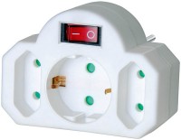 Brennenstuhl Adapterstecker Euro 2 + Schutzkontakt 1 mit Schalter