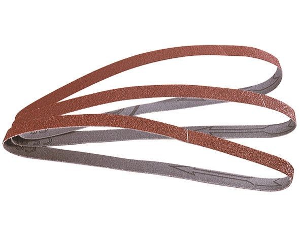Wolfcraft Gewebe Schleifbänder Korn 40 - 13 x 457 mm - 3 Stück