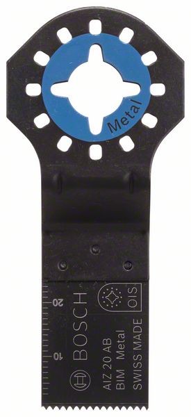 Bosch Starlock BIM Tauchsägeblatt AIZ 20 AB Wood and Metal, 20 x 30 mm, 1er-Pack
