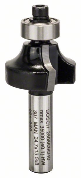 Bosch Abrundfräser 8 mm, R1 6 mm, L 13,2 mm, G 53 mm