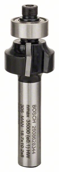 Bosch Abrundfräser 8 mm, R1 3 mm, L 10,2 mm, G 53 mm
