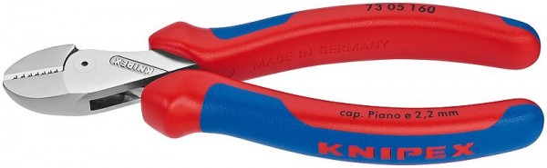 Knipex KNIPEX X-Cut Compacte zijsnijtang verchroomd met meer-componentengrepen 160 mm - 73 05 160 SB